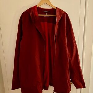 MEC Deep Red Men's Rain Shell Jacket